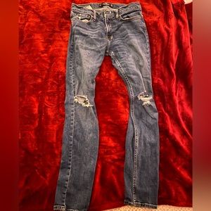 Men’s Skinny Ripped Hollister Jeans